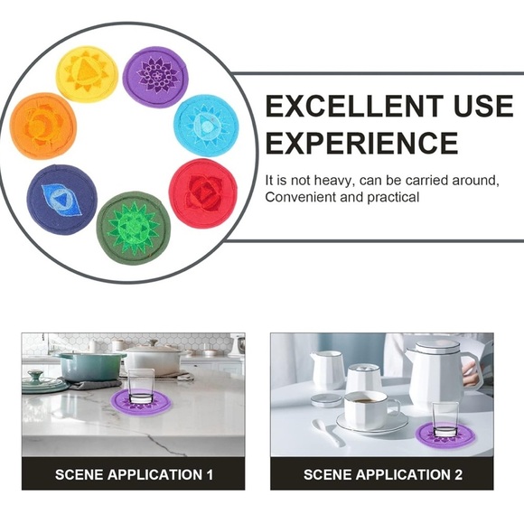 Mikinona 7Pcs Singing Bowl Mats Ritual Instruments for Music Therapy (072) - Picture 3 of 3